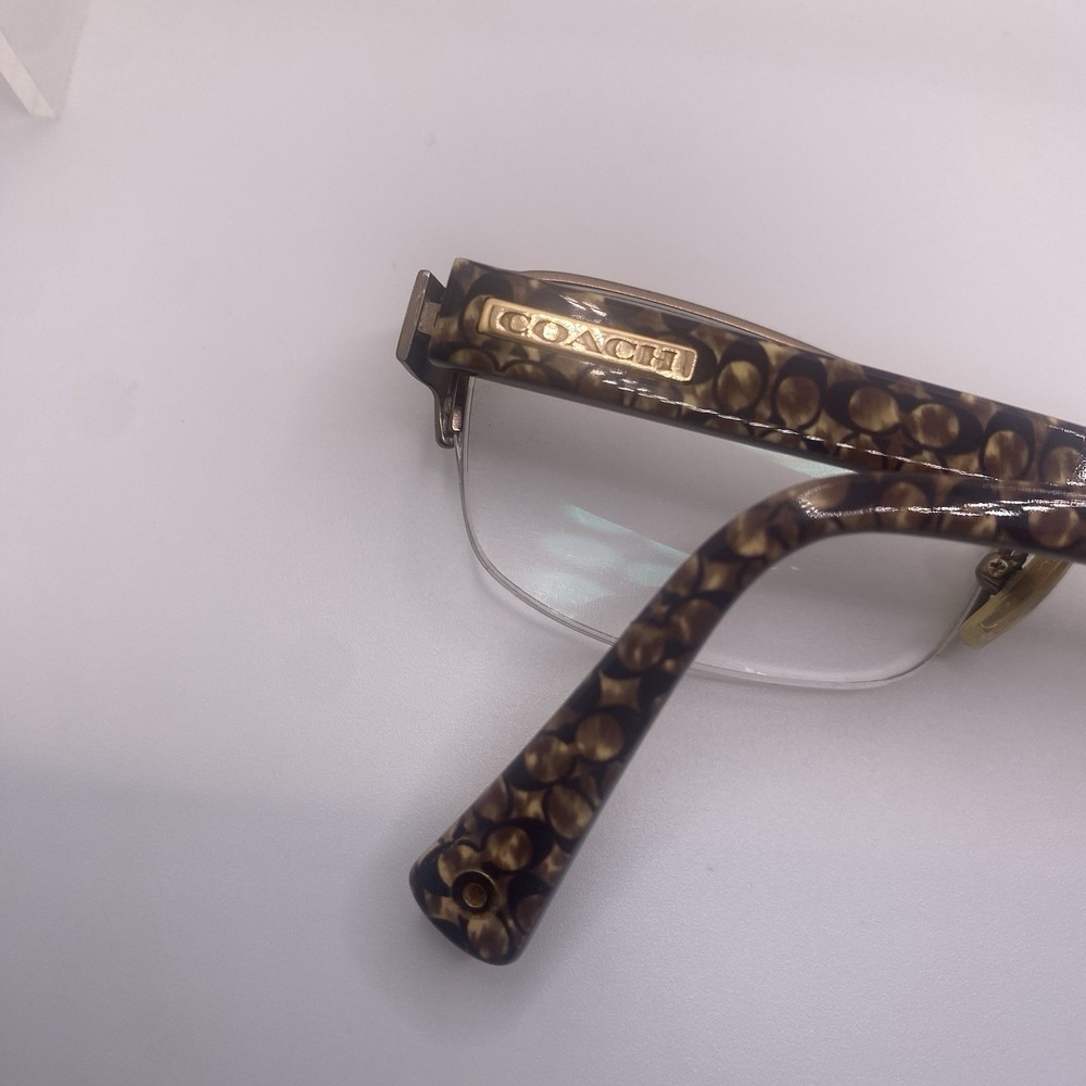 Coach Eyeglasses FRAME ONLY HC5053 Eulalia Half Rim 52-18-140 Sand Beige 790 - Picture 5 of 15